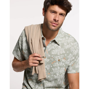 Camisa Manga Corta Caqui - Tryndamere