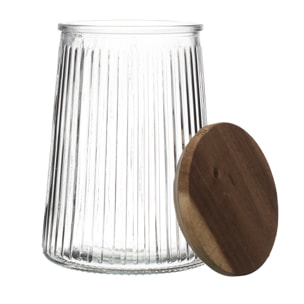 Bocal En Verre Top Acacia 95cl