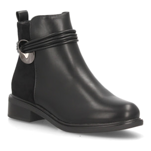 Botines mujer con tiras decorativas para mujer.
