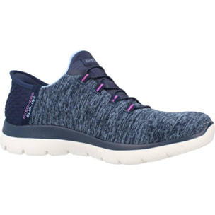 Sneakers De  Mujer Slip-ins: Summits- Dazzling Haze Azul