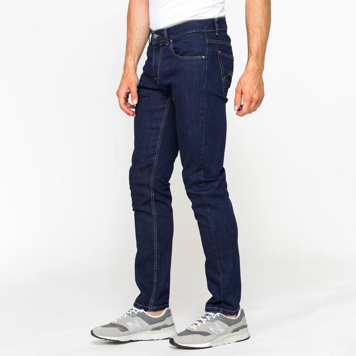 JEANS 5 TASCHE SLIM FIT MOD. 717 IN DENIM STRETCH 12 oz.