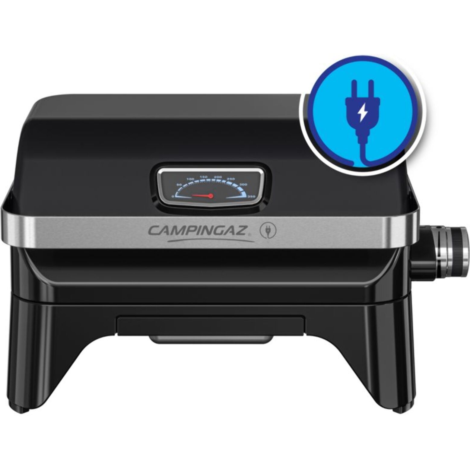 Barbecue électrique CAMPINGAZ attitude 2GO noir à poser, 48x26 cm
