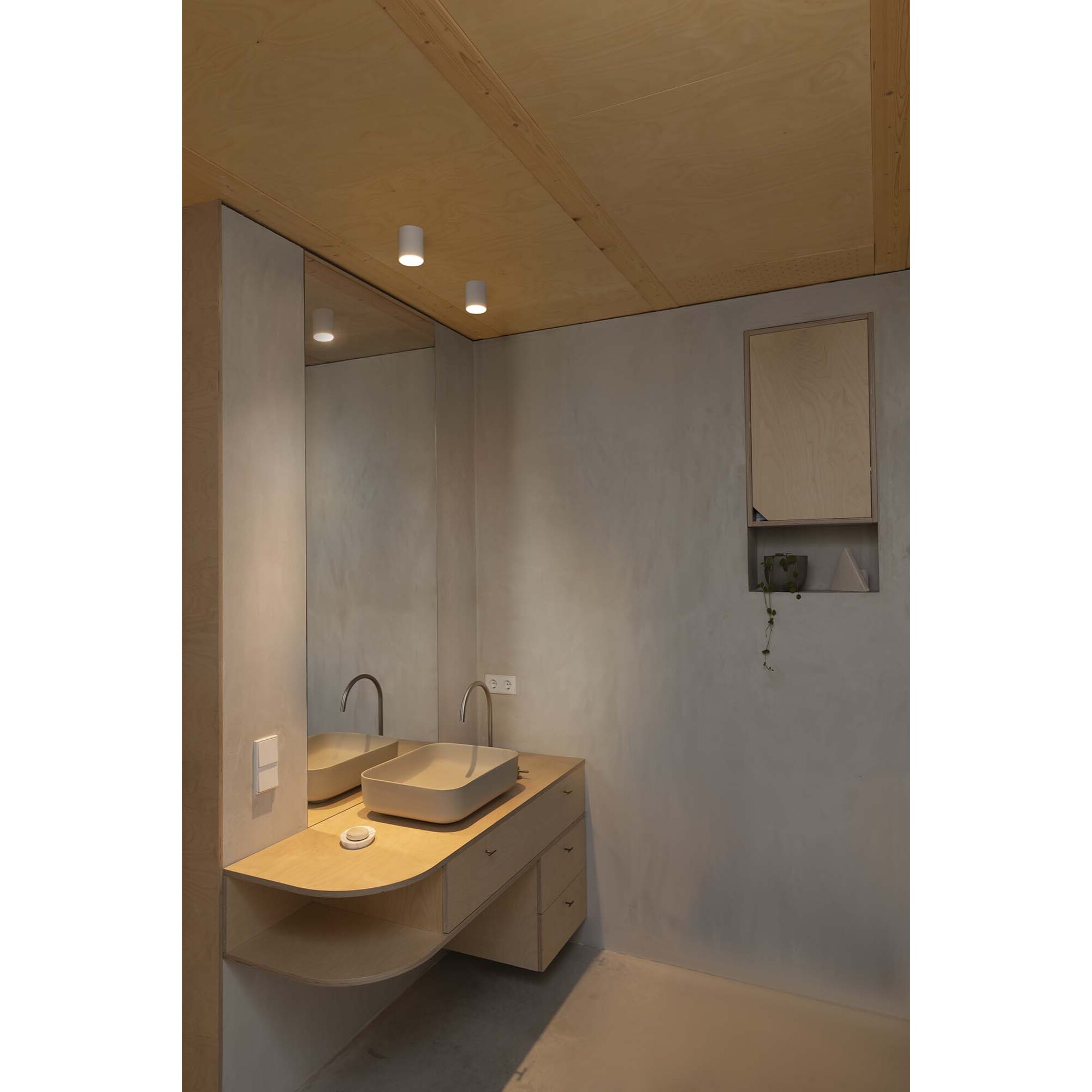 ROL Plafonnier blanc 9W