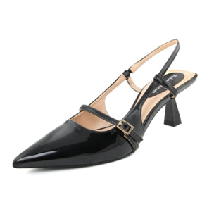 Slingback Donna colore Nero-Altezza tacco:7,5cm