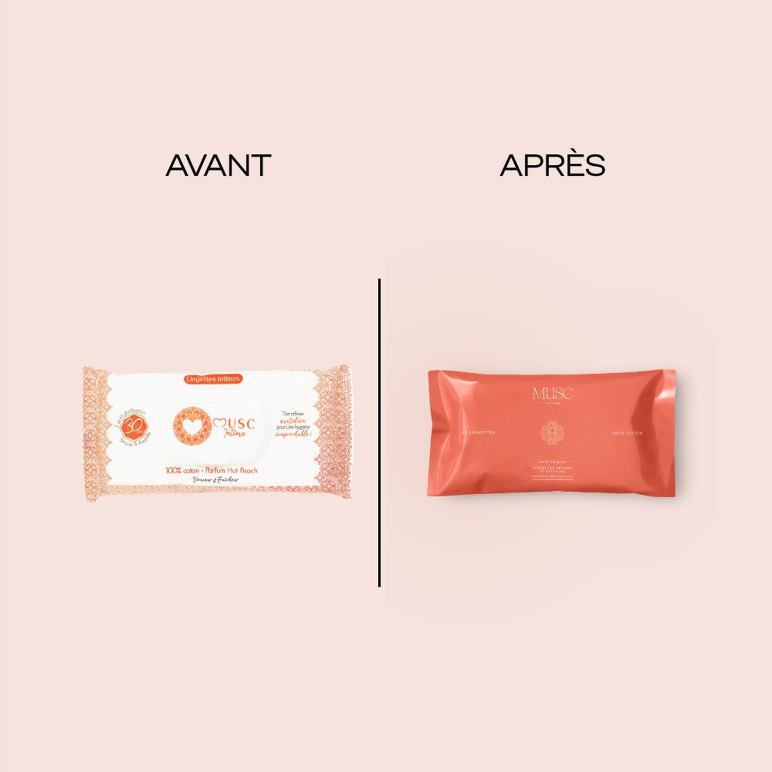 Hot Peach - Lingettes Intimes  30 unités