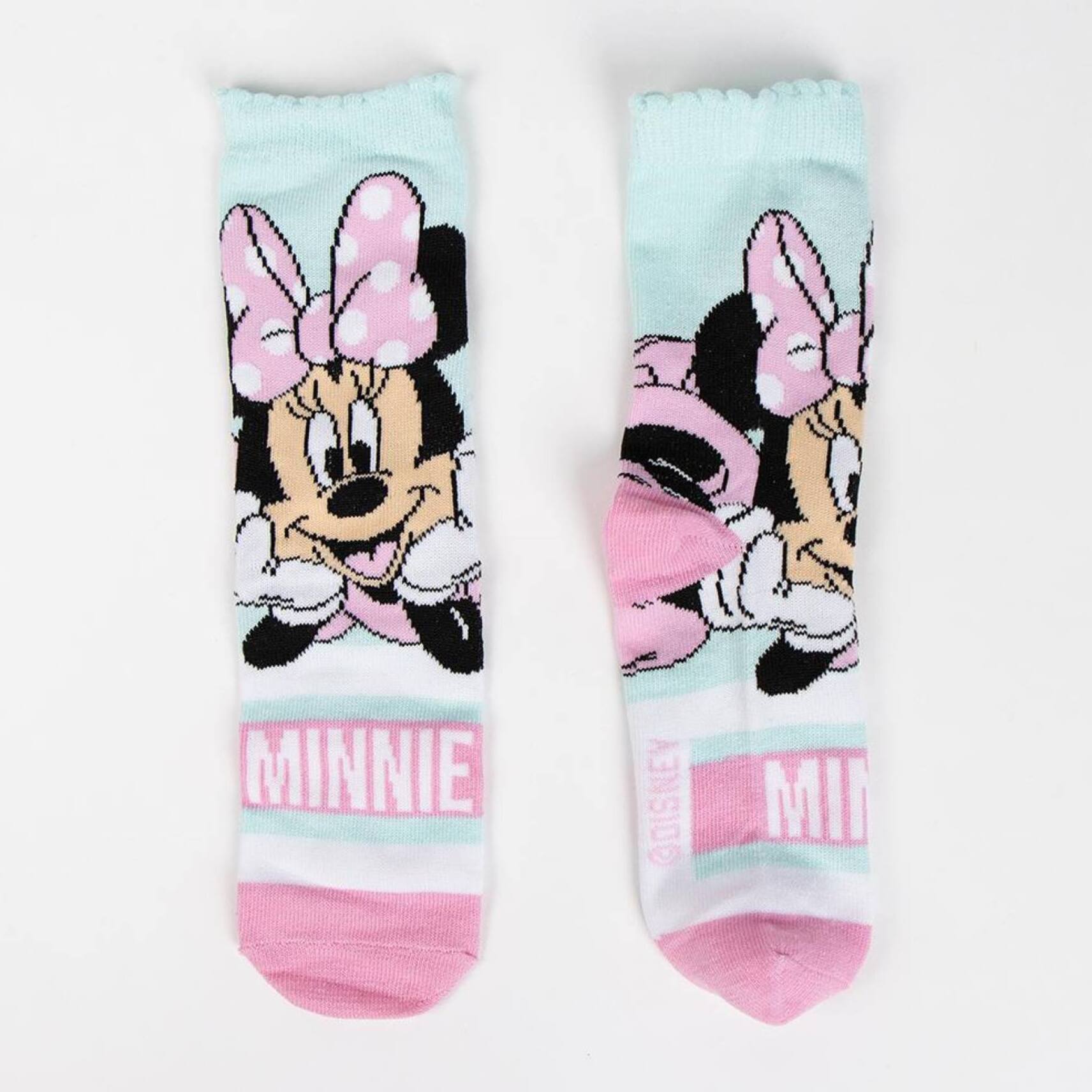 Pack de 4 calcetines infantiles diseño minnie