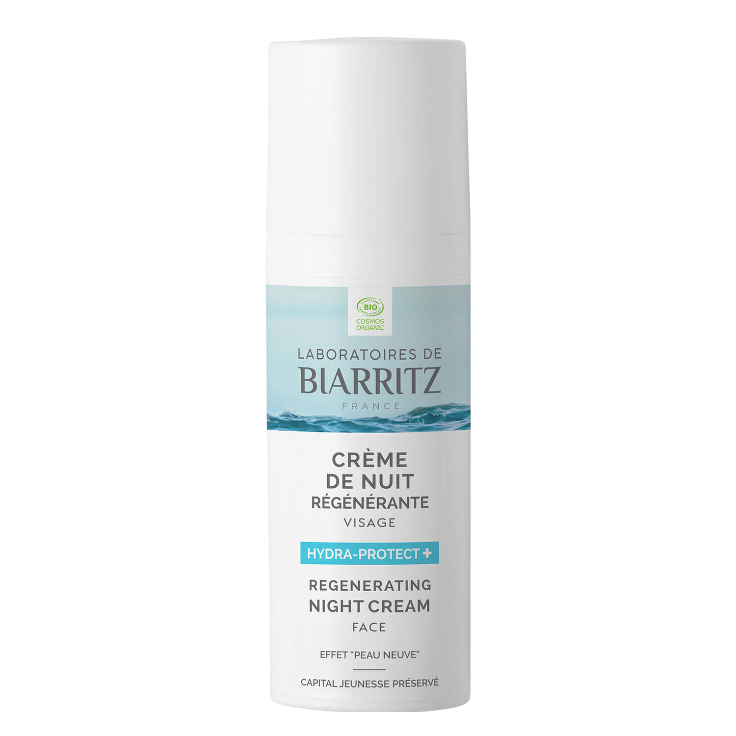 Hydra-Protect+ - Crème de Nuit Régénérante Bio Effet " Peau Neuve " 50ml