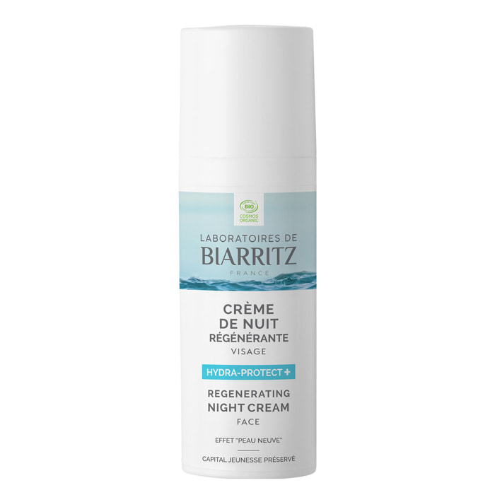 Hydra-Protect+ - Crème de Nuit Régénérante Bio Effet " Peau Neuve " 50ml