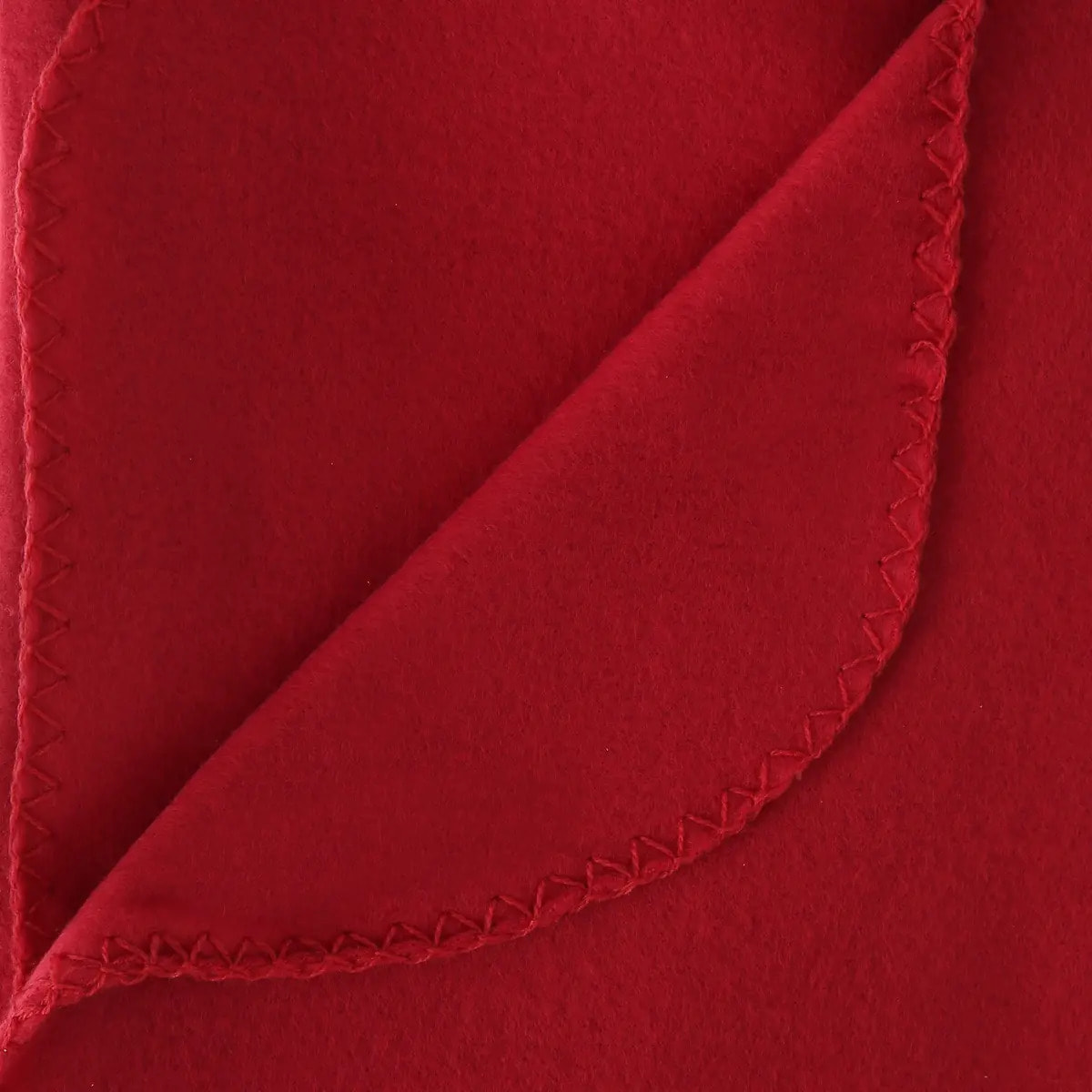 Plaid polaire rouge 125x150cm
