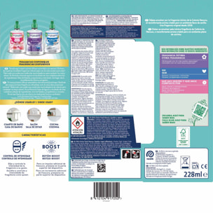 Air Wick Active Fresh Spray Automatico Sin Aerosol - Ambientador para casa con aroma a Nenuco - Aparato y recambio