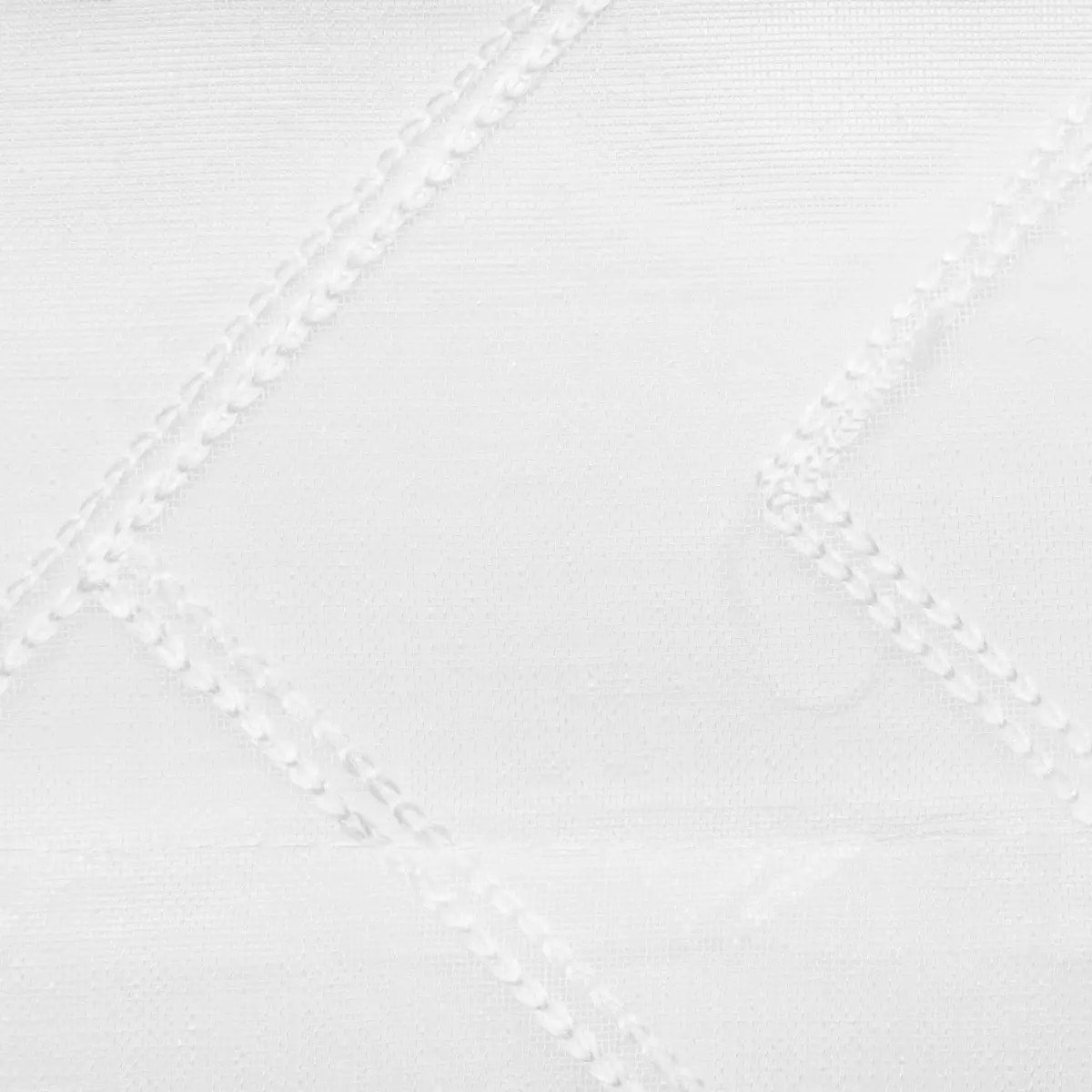 Voilage brodé "Etnik" blanc 140x240cm