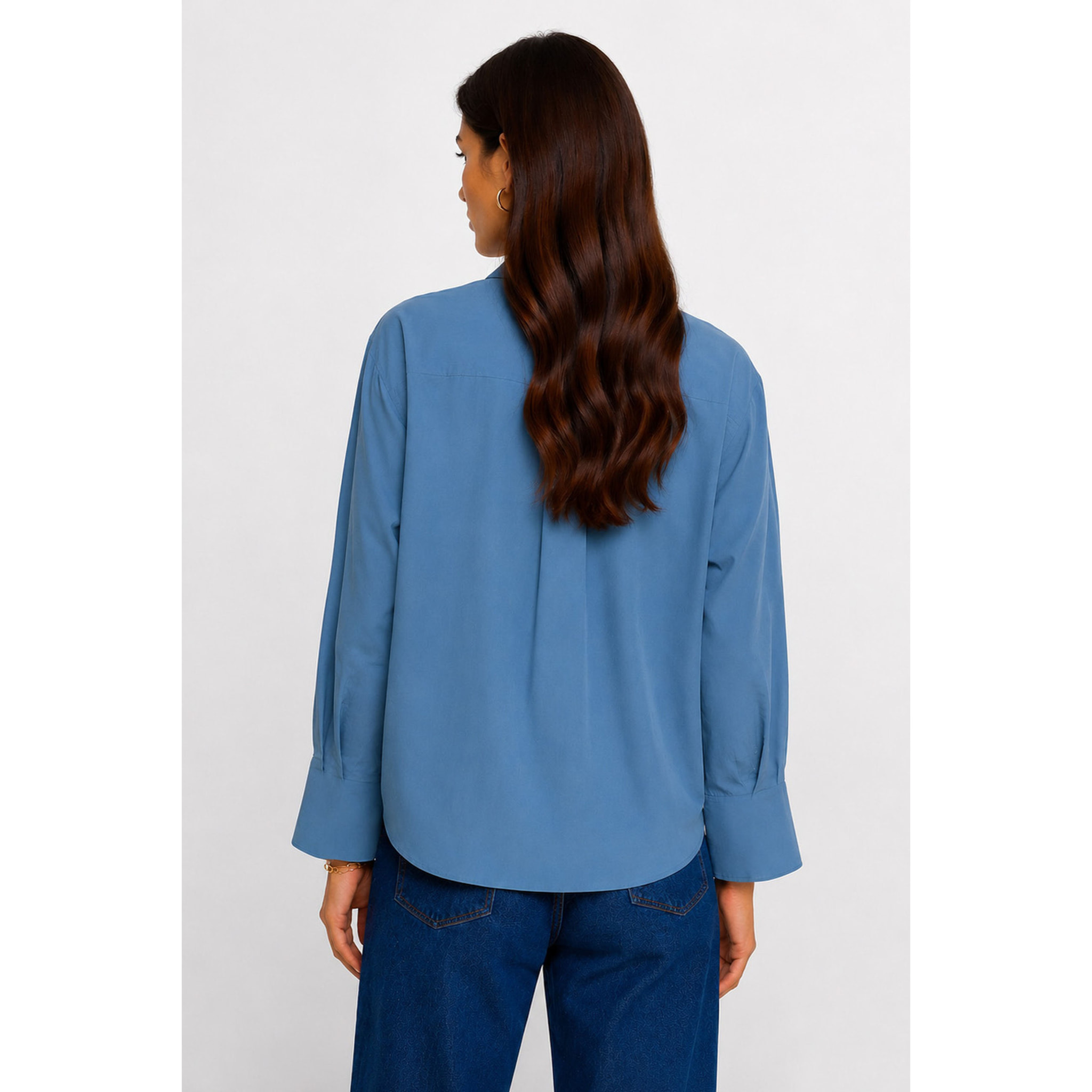 Kocca - Camicia da donna in lyocell e cotone con colletto decorato Donna