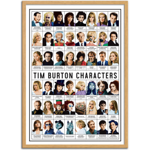 Affiche - Tim Burton characters - Olivier Bourdereau