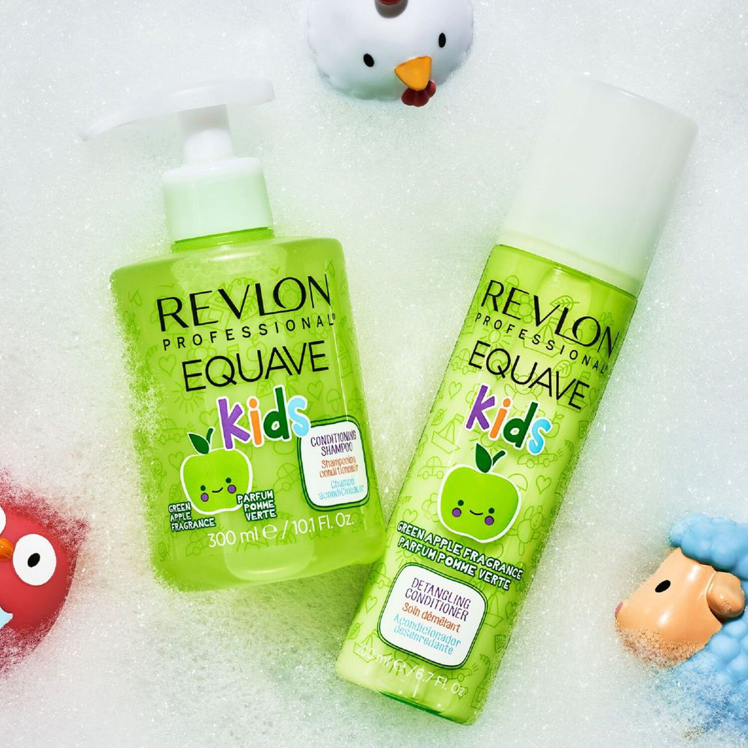 Equave™ KIDS - Shampooing Doux Démêlant Parfum Pomme 300 ml
