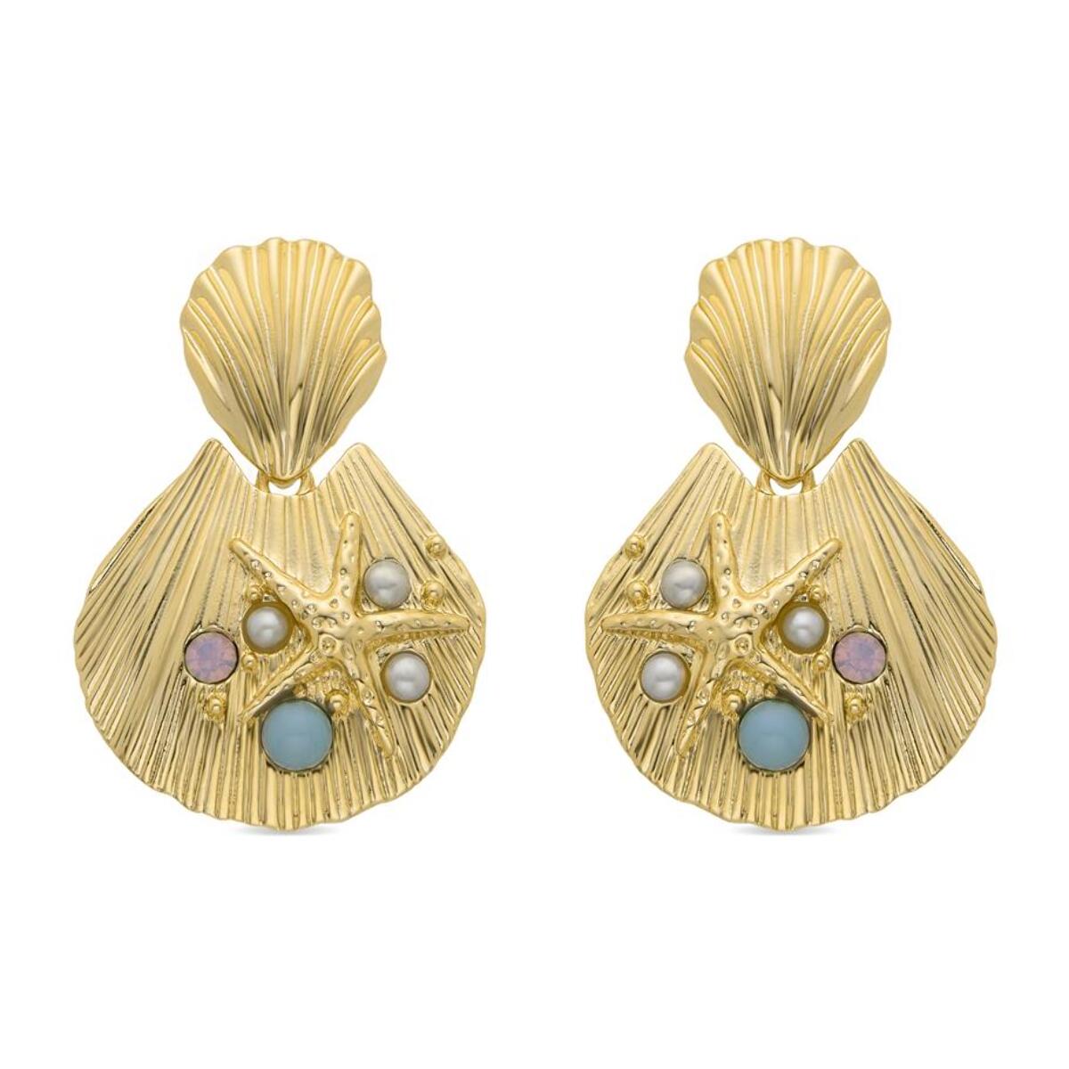 Pendientes Lux by Lux acabadoss en oro amarillo 18k