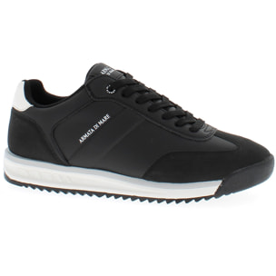 Armata di Mare Scarpe Uomo Sneakers Casual Stringate con Soletta Rimovibile in Memory Foam AMU 1D943 Black