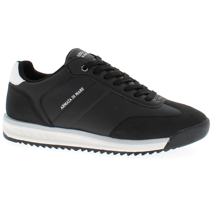 Armata di Mare Scarpe Uomo Sneakers Casual Stringate con Soletta Rimovibile in Memory Foam AMU 1D943 Black