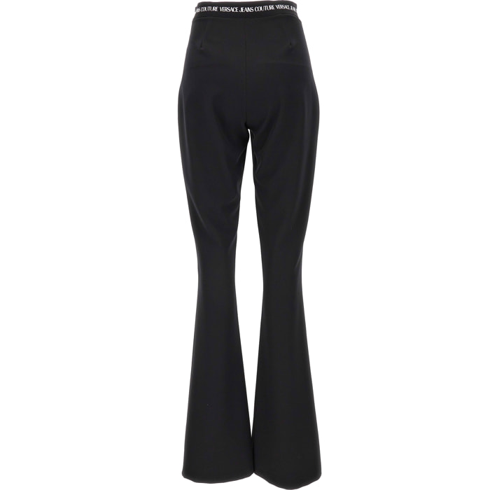 Versace Jeans Couture Pantaloni a vita con logo Versace Jeans Couture a svasatura.