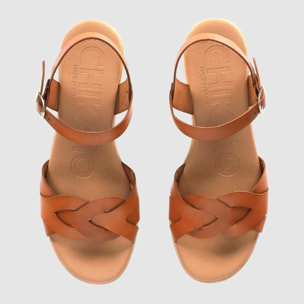 Sandalias de Piel - Cuero - Tacón: 6 cm