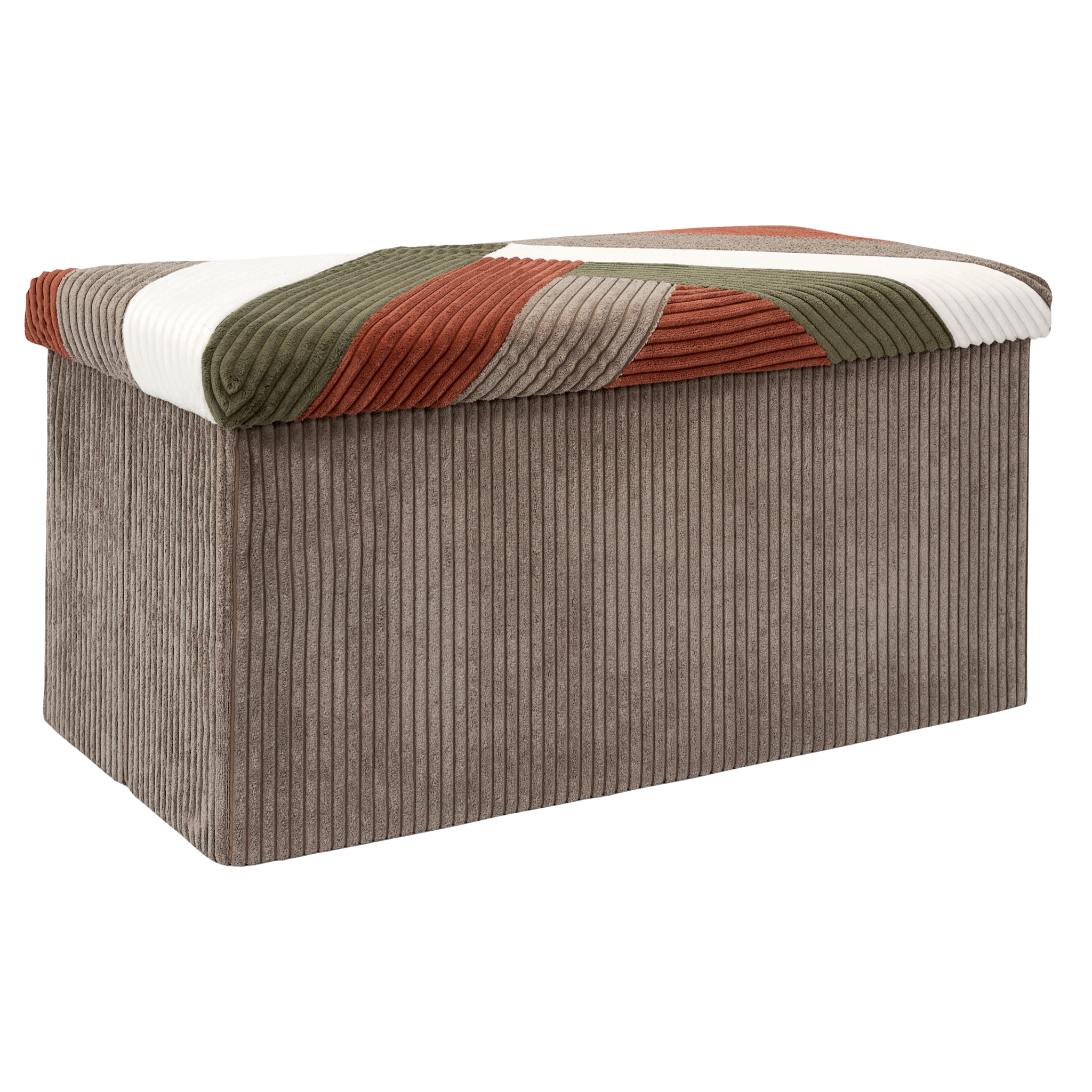Coffre Banc Pliable Patchwork Cotele Scott