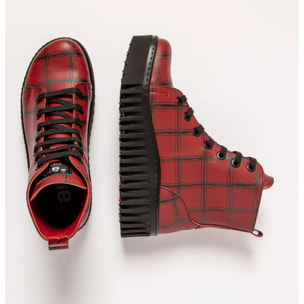 Botines 1513F FANTASY RED TARTAN/BRIGHTON color Red tartan