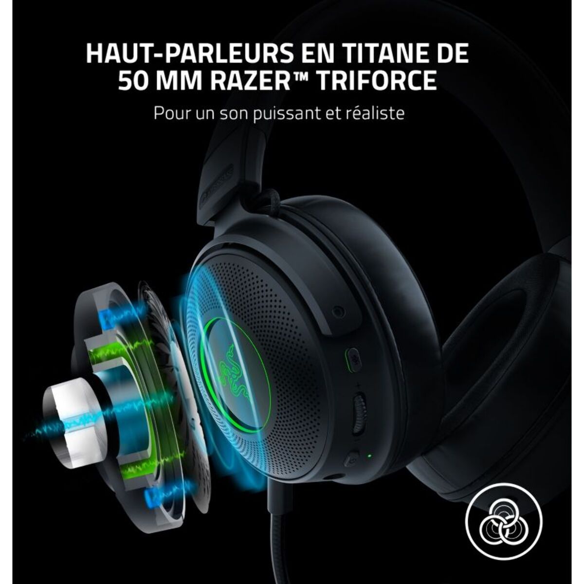 Casque gamer RAZER Kraken V3 Pro