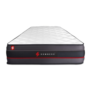 Matelas Mémoire de forme - Confort ferme et accueil enveloppant - 24 d'épaisseur, 5 zones de confort - Bien-être nuit après nuit - 1 place