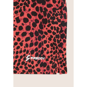 Pantaloncini animalier regular fit in french terry