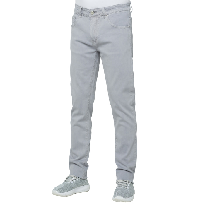 Pantalone Hot Buttered 5 tasche Mandalika grigio.