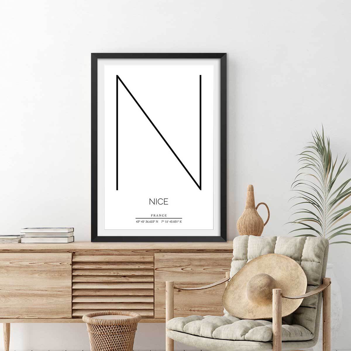 Poster n nice Affiche seule