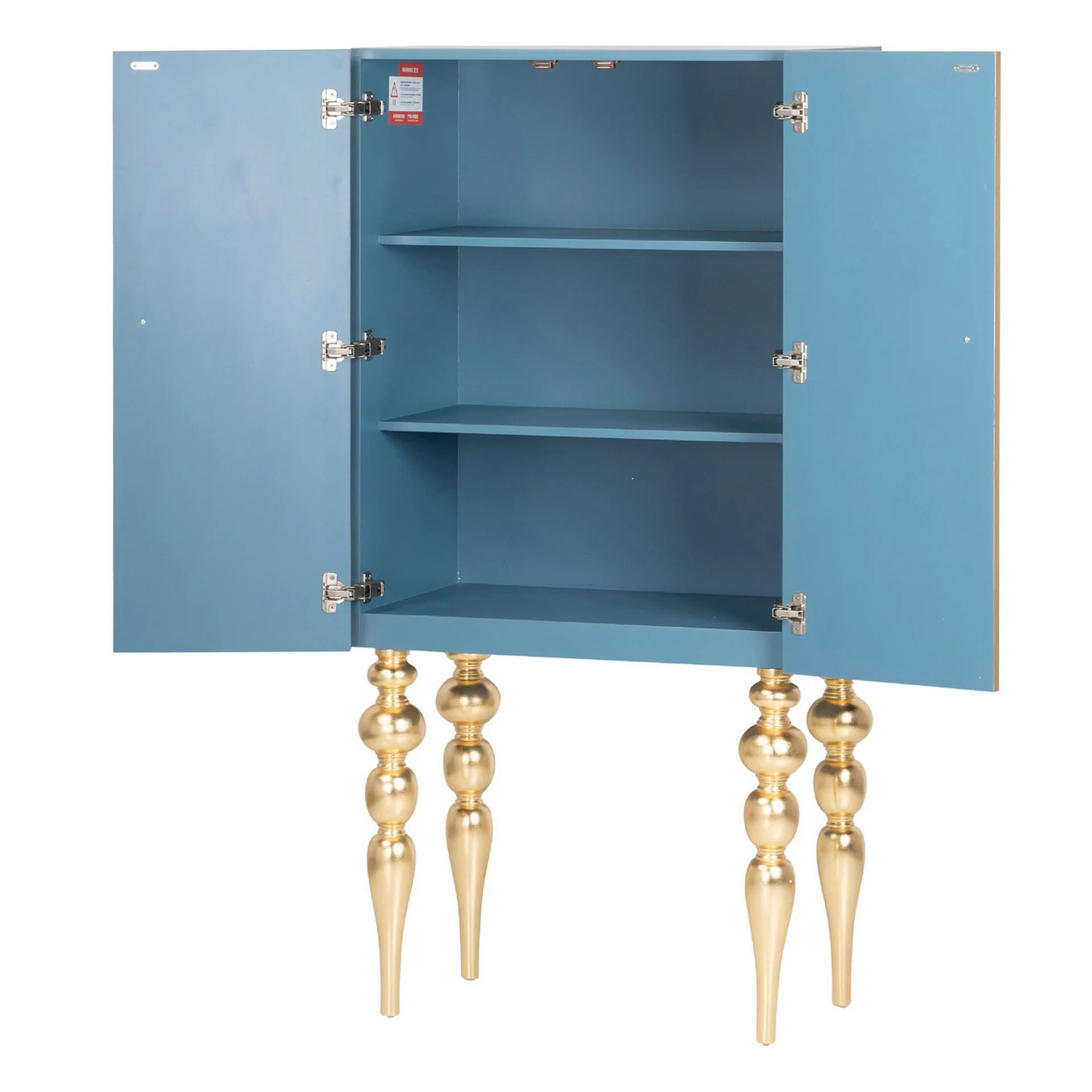 Cabinet Impreso Pintado Mano Egypt 78x45x160 Cm