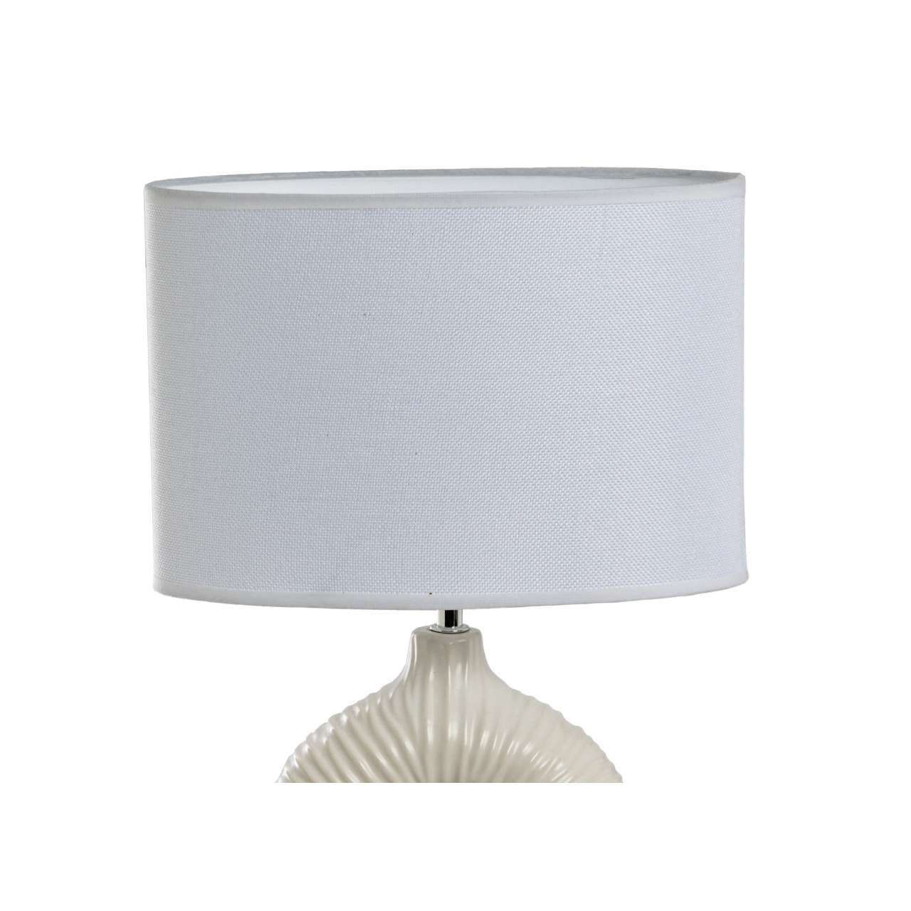 Lampada Da Tavolo Comodino Ricaricabile Accensione On/Off Modello Idra Bianco