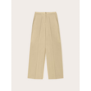 Motivi - Pantaloni palazzo misto lyocell - Beige