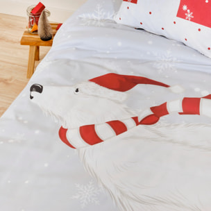 Housse de couette avec clics 100% coton Laponia 55