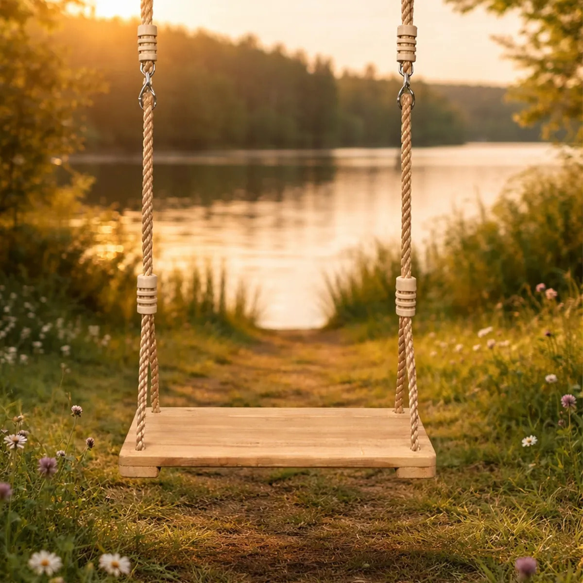 Balançoire bois luxe pour portiques de 3 à 3,50 m