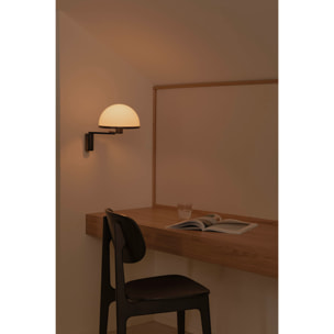 DOME Applique noire avec bras orientable