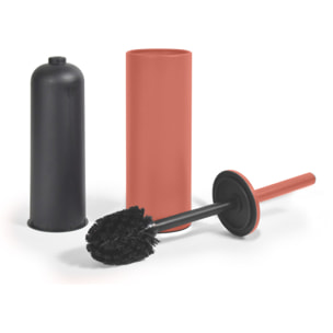 Brosse wc avec support Acier AKIRA Terracotta mat Spirella