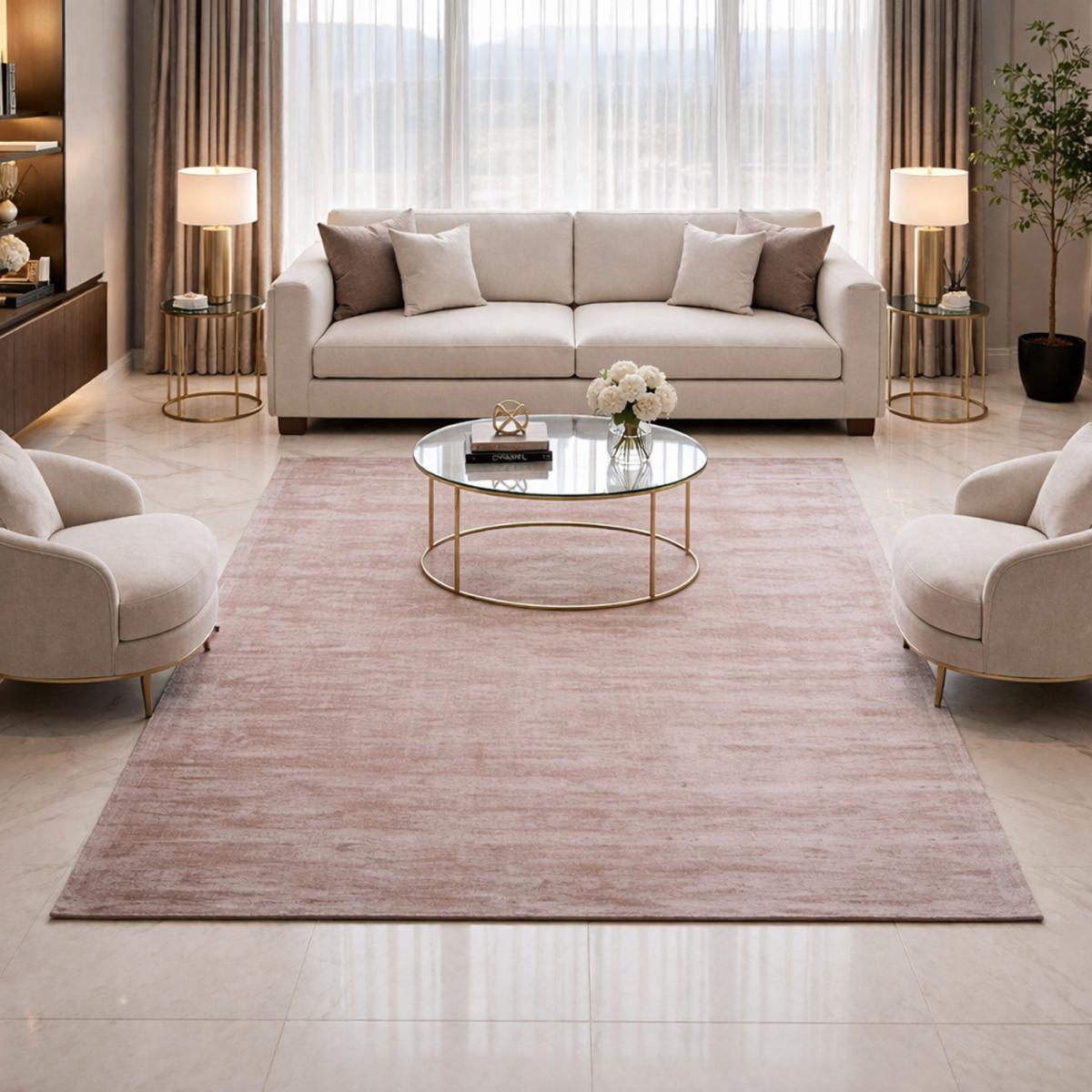 Tapis salon JACU, tapis ton sur ton moderne et contemporain