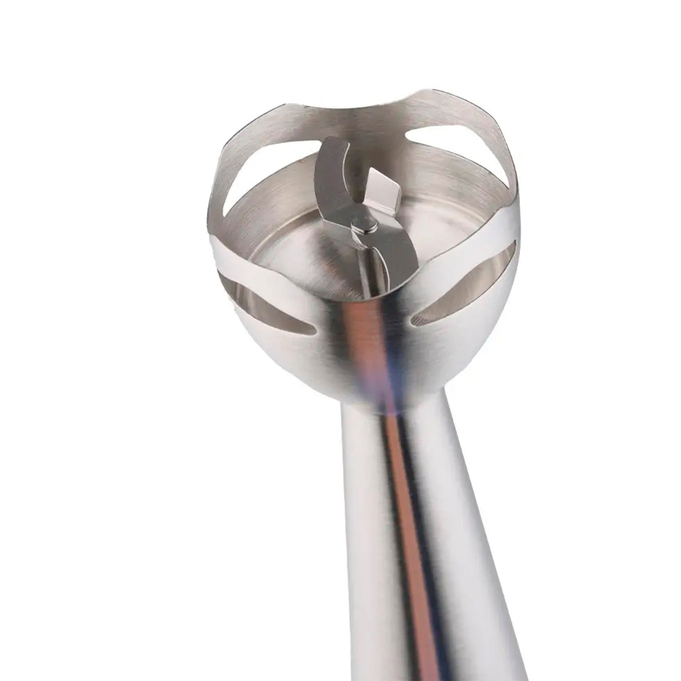 Batidora de mano de 700W con dos velocidades, diseño ergonómico, cuerpo y brazo de acero inoxidable. Brazo apto para lava vajillas.