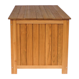 Coffre de jardin en bois "Macao" - 130 x 64 x 60 cm - Marron