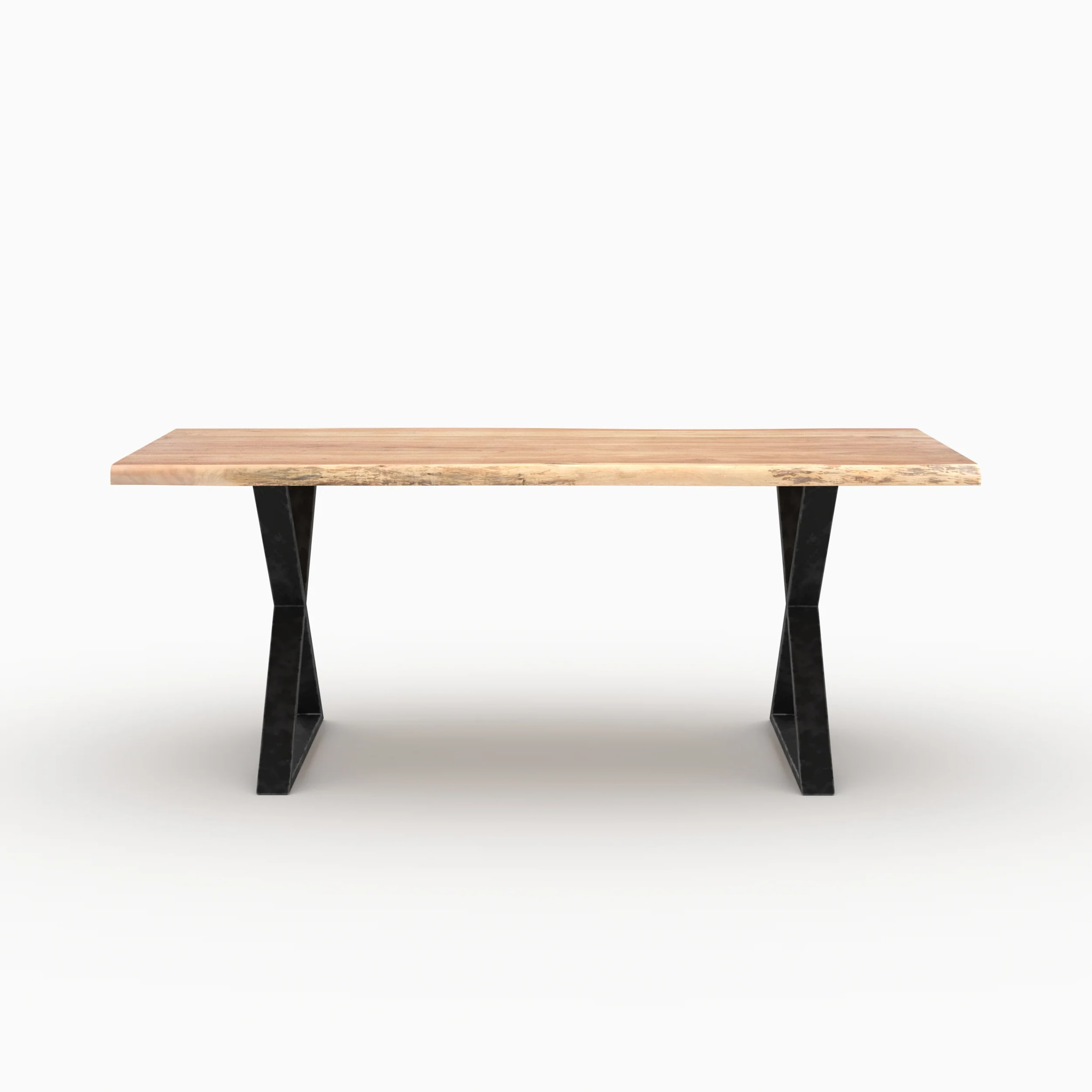 Table rectangulaire en bois massif d'acacia 6 places  - Gia