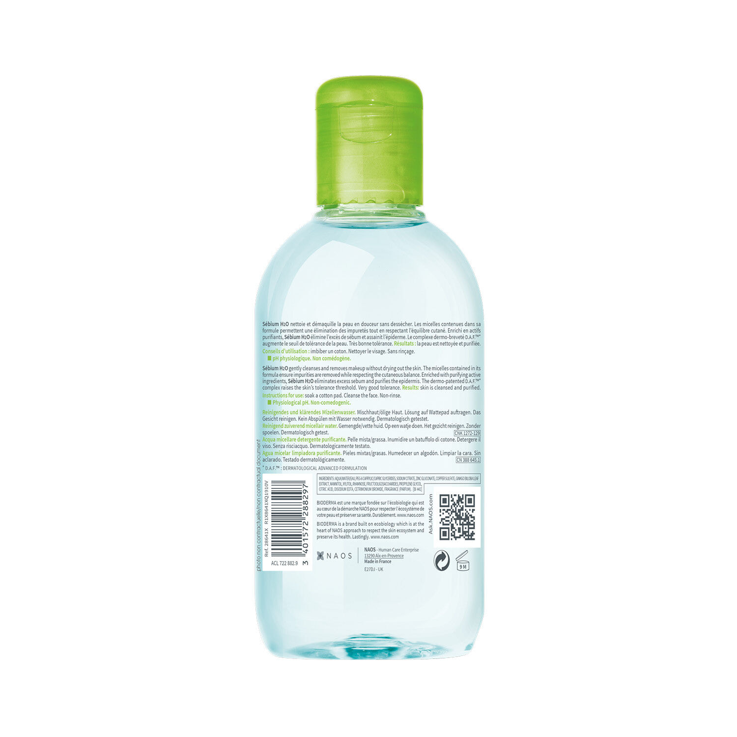 Sébium H2O - Eau Micellaire Purifiante - Peaux Mixtes à Grasses