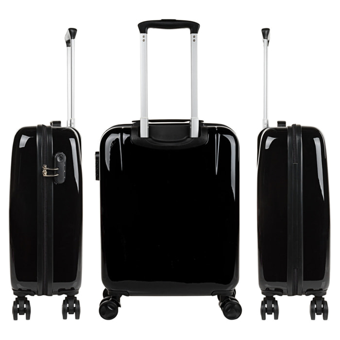 Juego De Maletas Pc Itaca Base Negro Negro Above