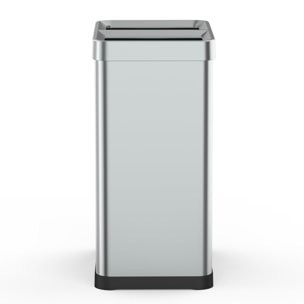 Poubelle de tri open top inox TALLIN 2x30L