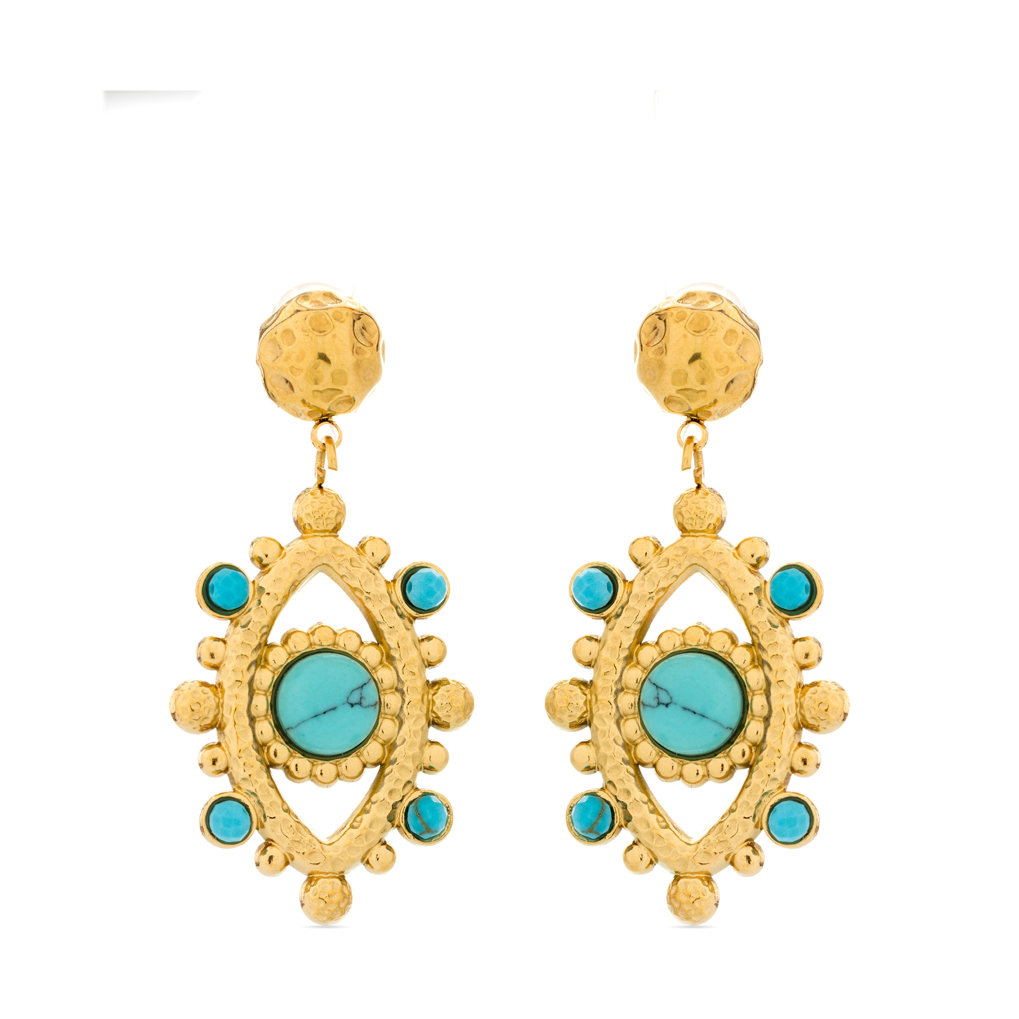 Pendientes Lux by Lux acabadoss oro 18k