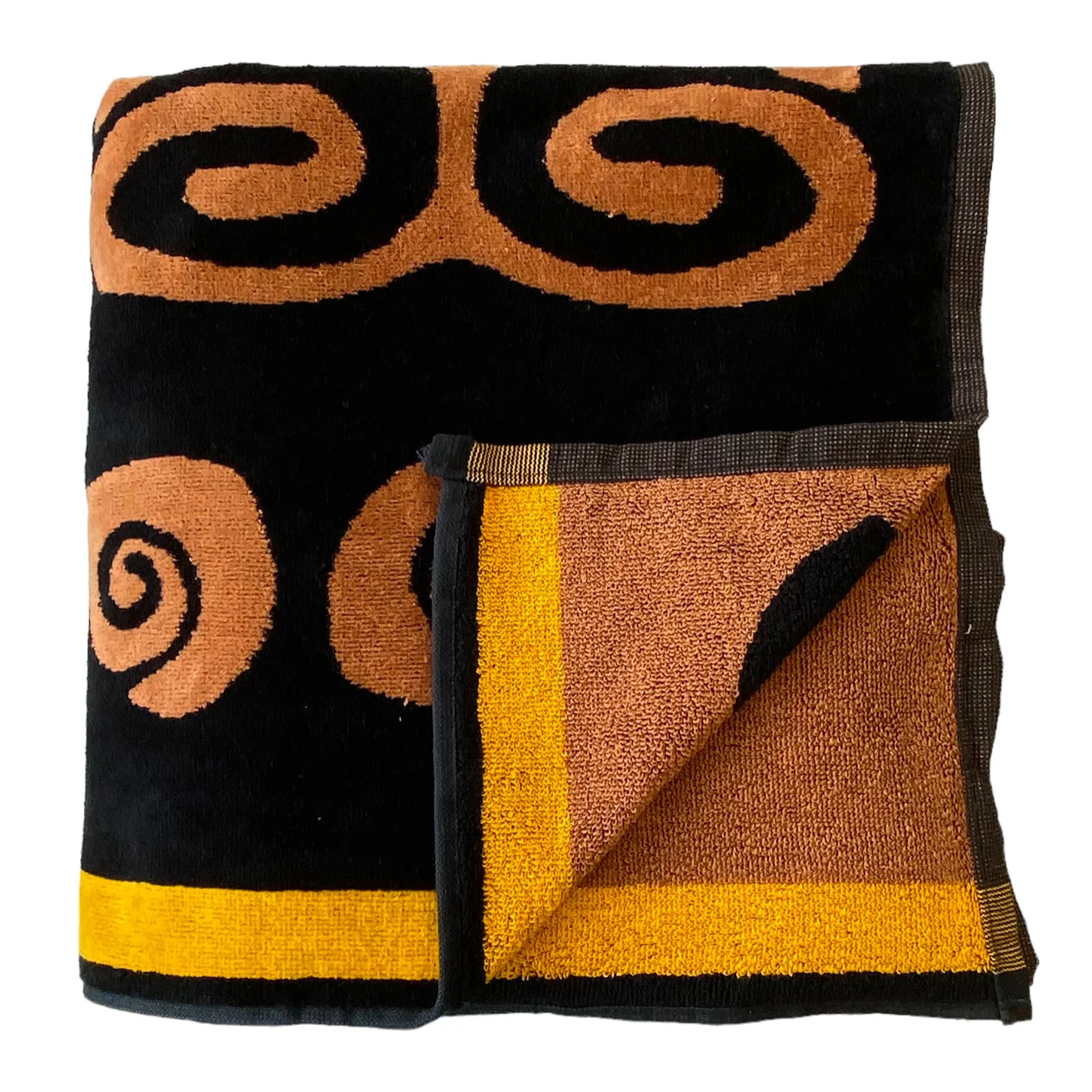 Serviette de plage éponge velours Jacquard - Tribalta - 140x180cm - 400g/m²