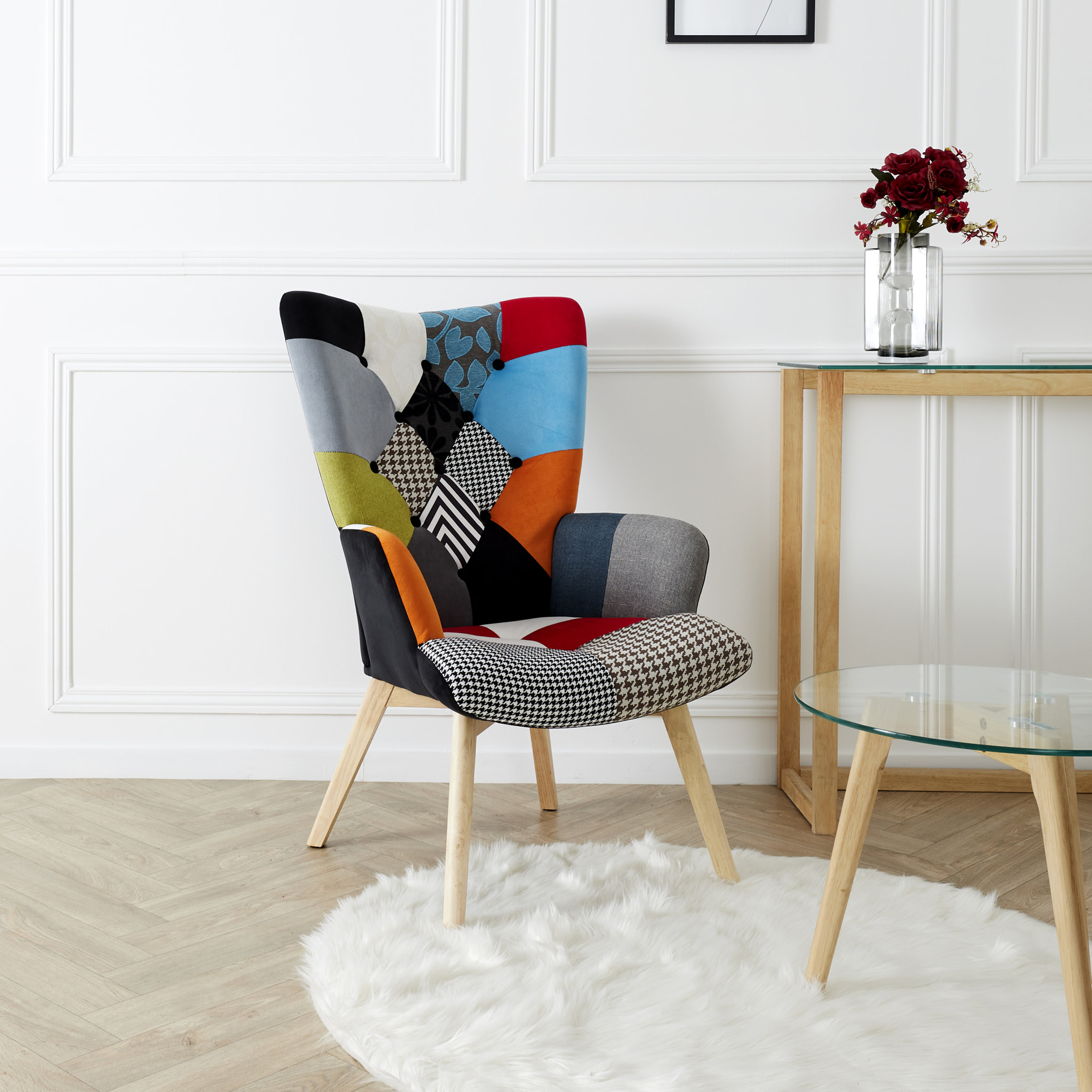 Fauteuil Helsinki Patchwork
