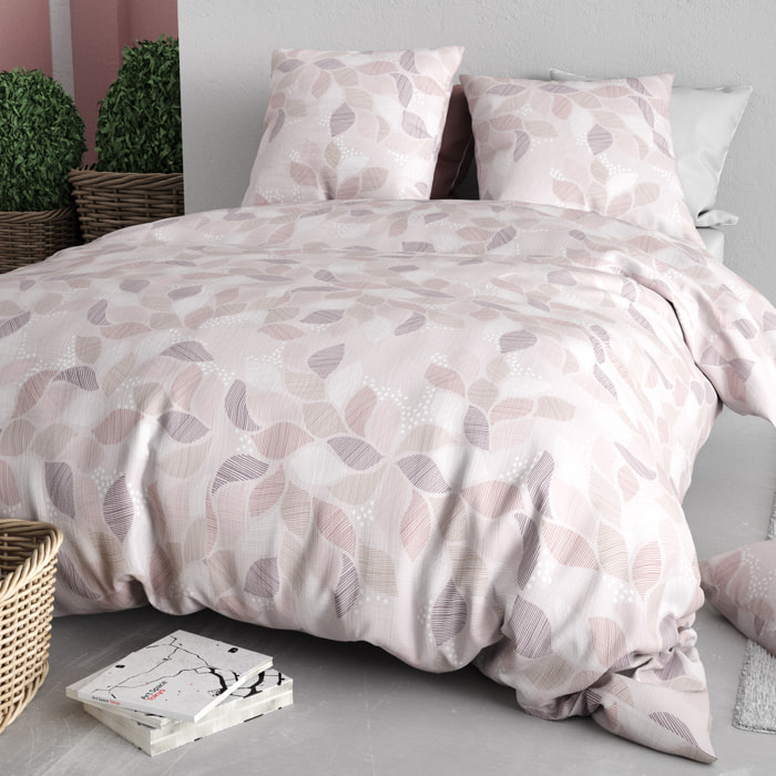Parure Housse de Couette 3pcs  100% Coton 57fils Alix