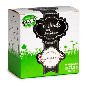 Té natural Verde con Hierbabuena (té verde con hojas de hierbabuena) en 15 pirámides. 37,5 grs.