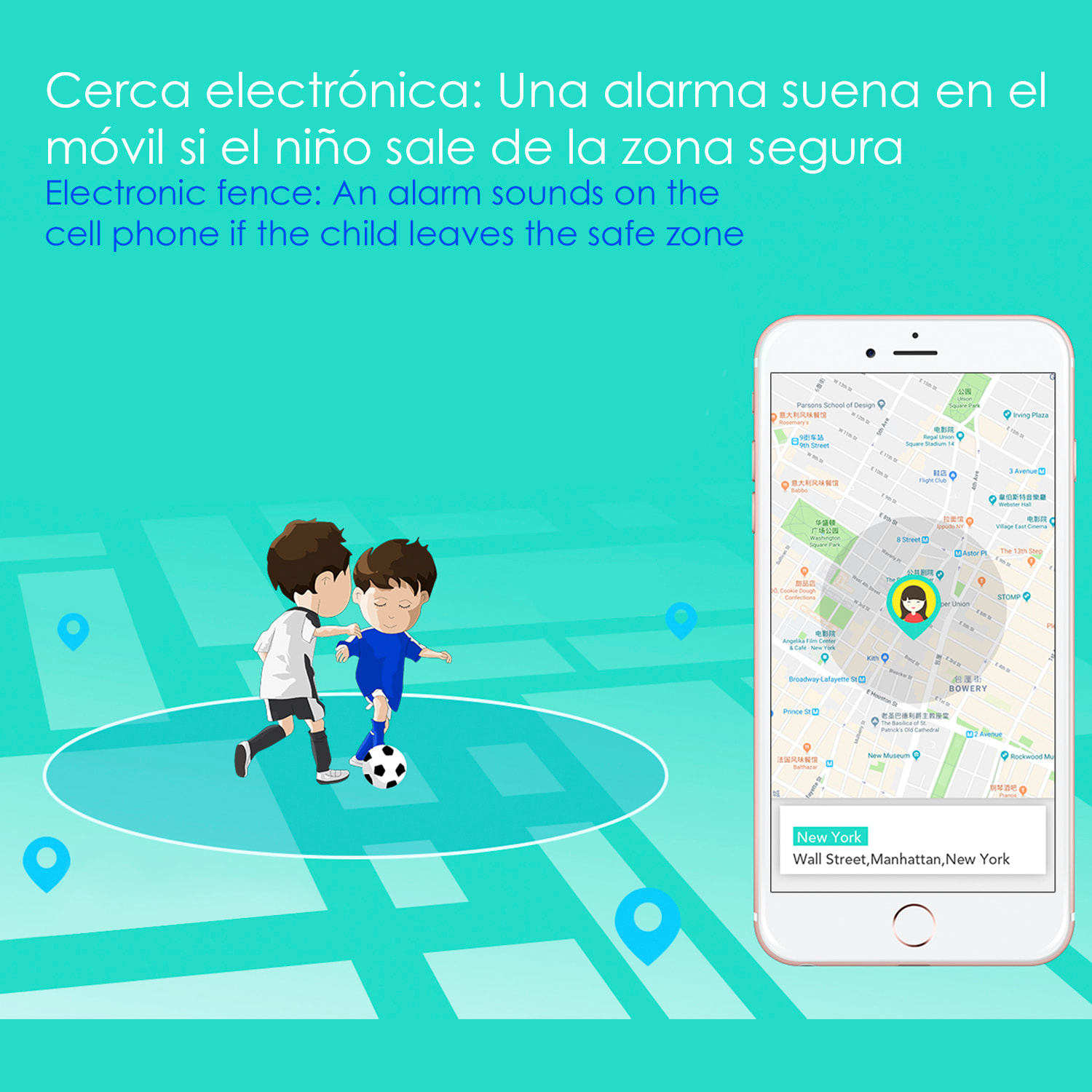 DAM Smartwatch TD31 GPS, LBS, WiFi. Localizador especial para niños. Con cámara, llamada SOS, alarma. 4,1x1,55x5,5 Cm. Color: Rosa